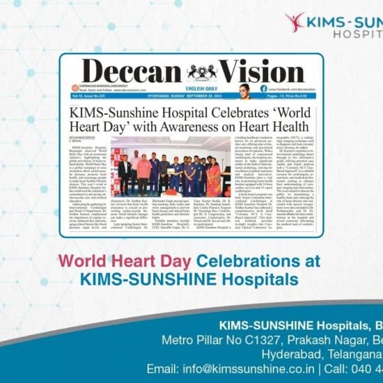 World Heart Day Celebrations at KIMSSUNSHINE Hospitals