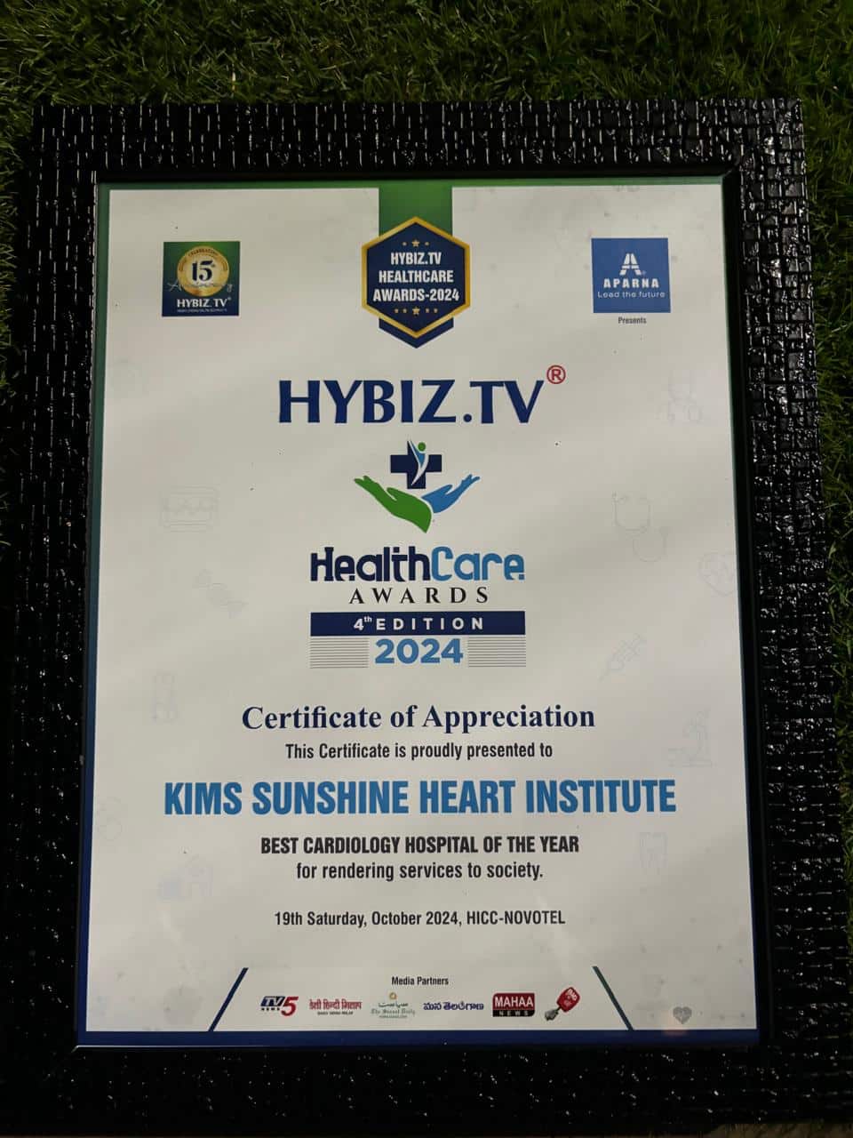 KIMS-SUNSHINE Hospitals Shines at Hybiz TV Healthcare Awards 2
