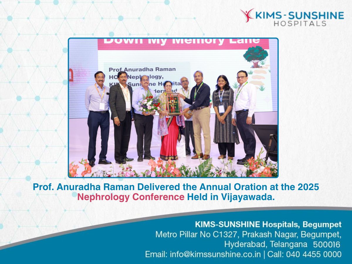 Prof. Anuradha Raman Delivered the Annual Oration at the 2025 Nephrology Conference Held in Vijayawada.