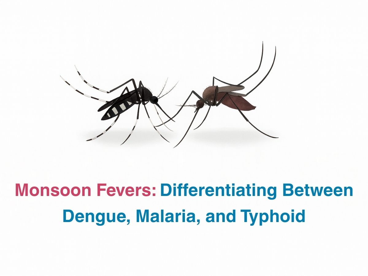 Monsoon Fevers: Differentiating Between Dengue, Malaria, and Typhoid