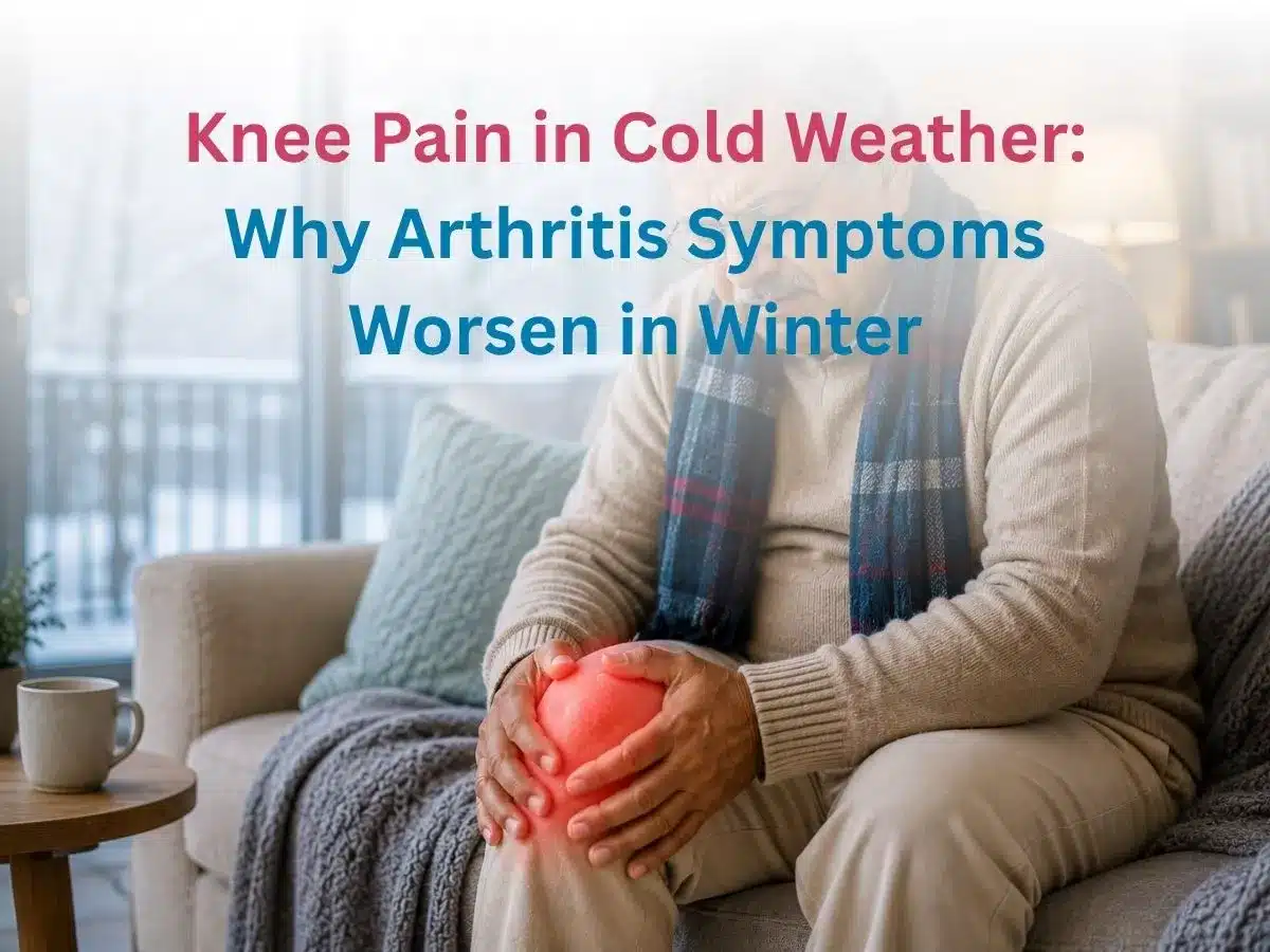 knee-pain-in-cold-weather-why-arthritis-symptoms-worsen-in-winter-69fc3a5ead058 - Multispeciality Hospital Informational image about knee arthritis in cold weather; shows a person with knee pain and the headline 'Knee Pain in Cold Weather: Why Arthritis Symptoms Worsen in Winter'.